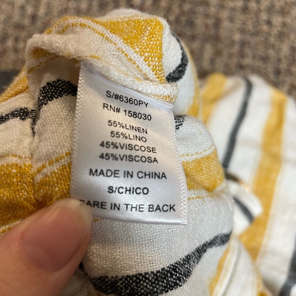 Love Tree Fabric Striped Shorts, Size Small - Picture 4 of 5